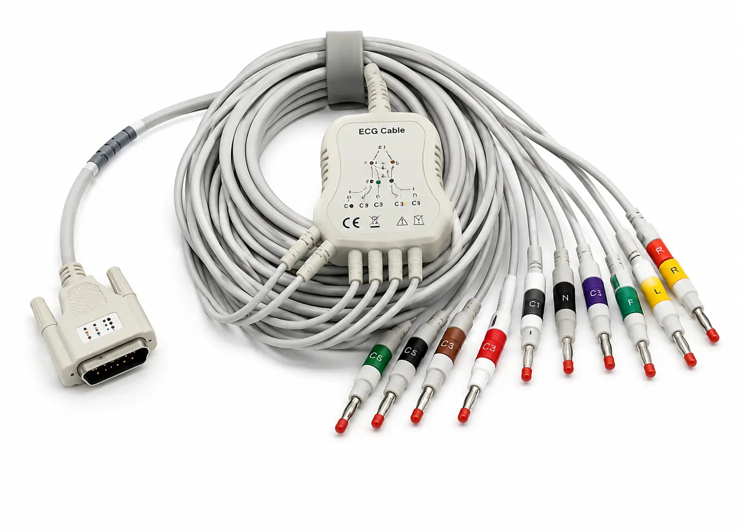ECG CABLES (15 PIN 10 LEAD)
