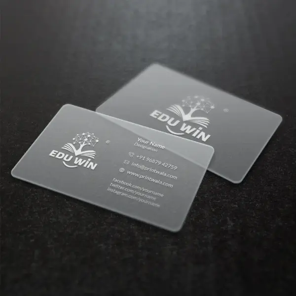Transparent Business Cards