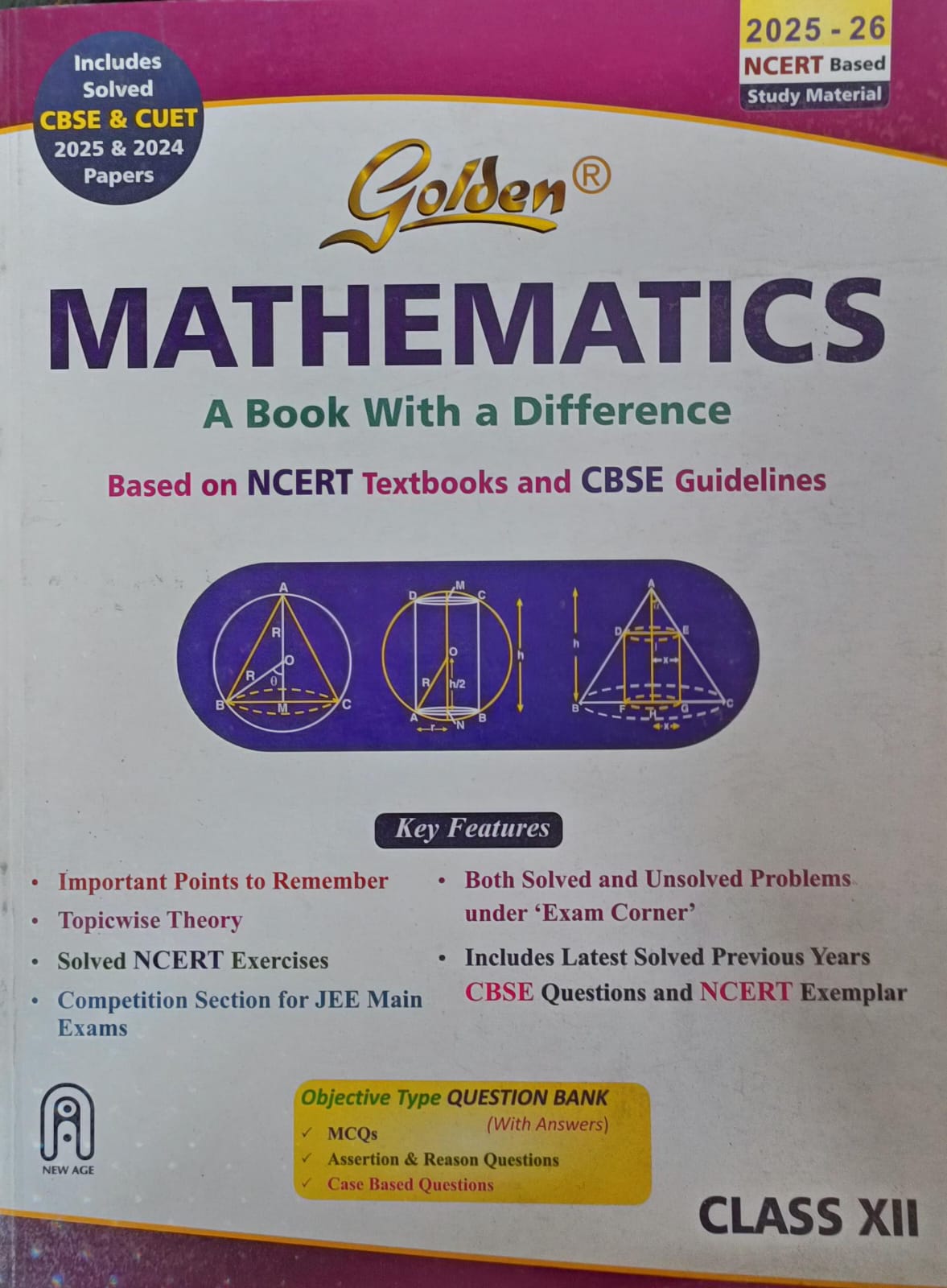 Golden Class Golden Class Plus Two Mathematics Guide For CBSE Students | Latest ...
