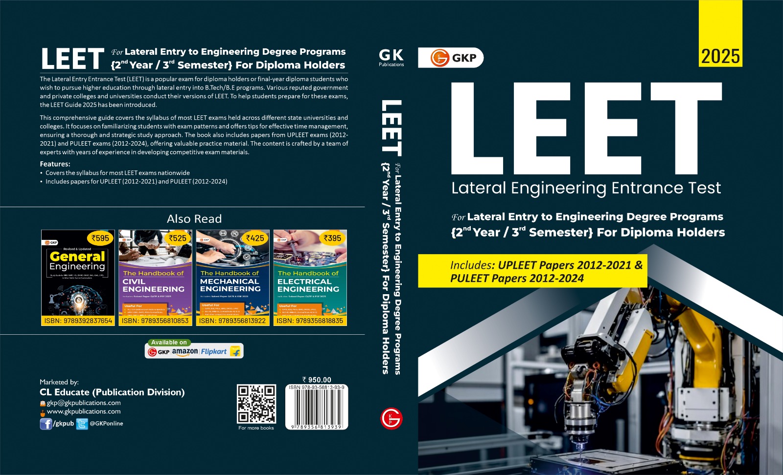 leet lateral engineering entrance test 2025 best seller gk publication