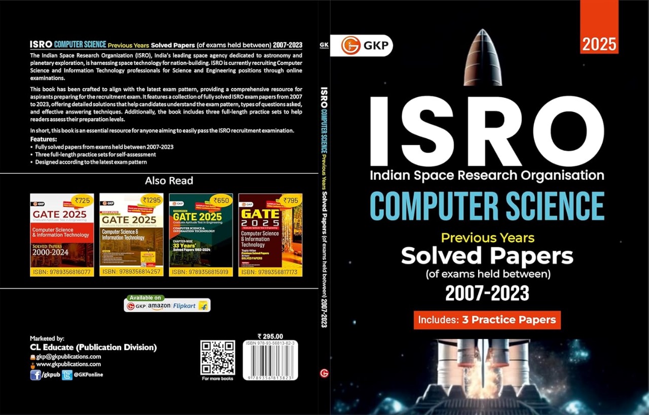 isro computer science 2025 previous solved papers gk publication
