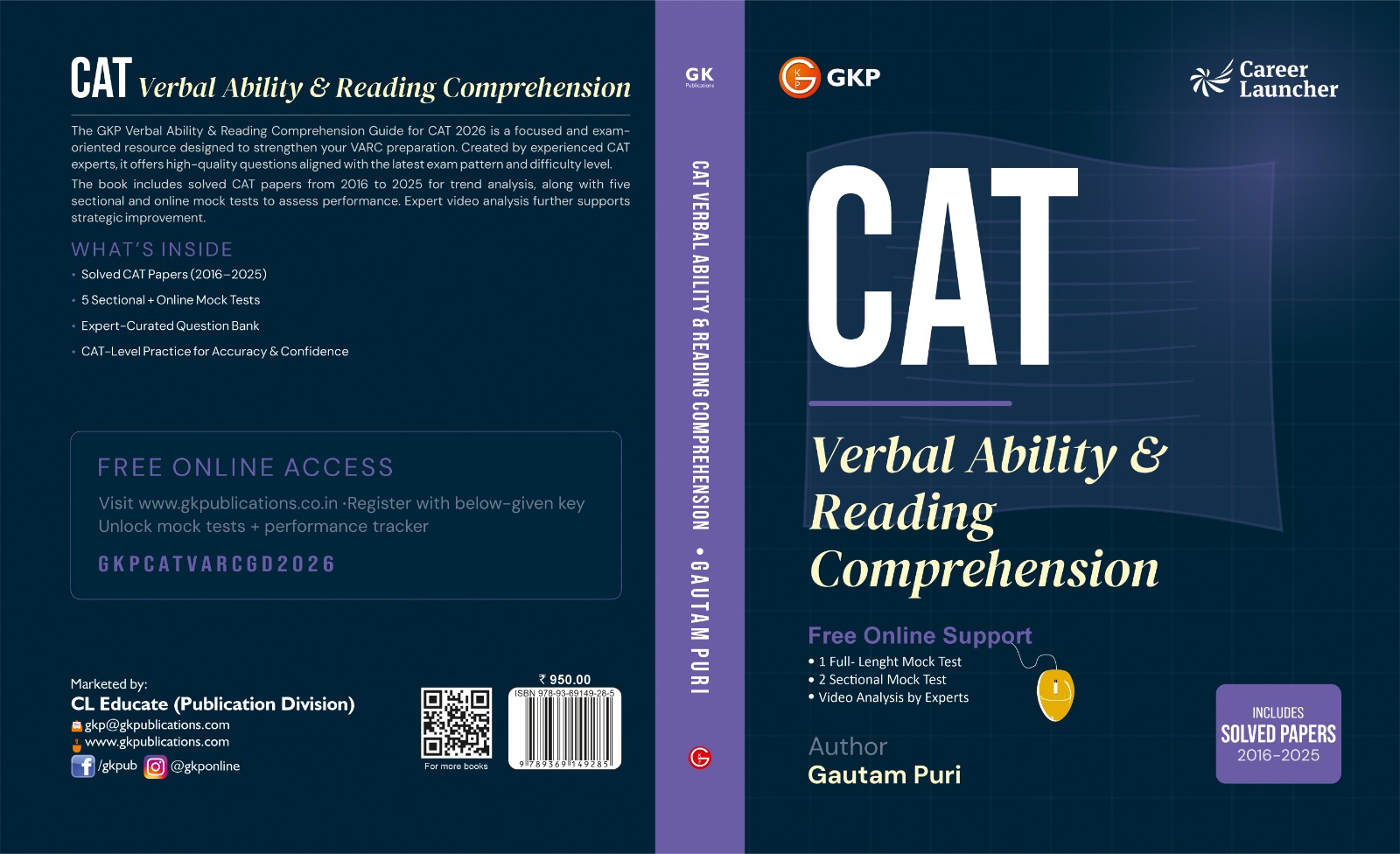 CAT Verbal Ability And Reading Comprehension Including Solved Papers
