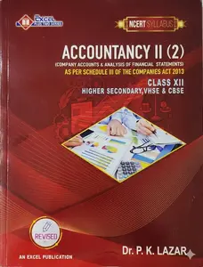 Excel Plus Two Accountancy II (2) Ncert Syllabus Revised 2026-2027