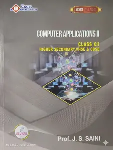 Excel Plus Two Computer Applications VHSE And CBSE SCERT Syllabus Revised 2026-2027