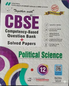 Together With Plus Two Political Science CBSE Competency Based Question Bank , Solved Papers