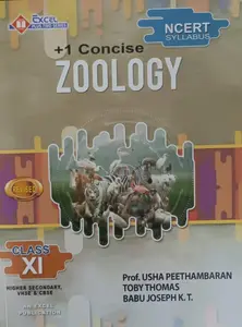 Excel Plus One Zoology NCERT Syllabus 2026-2027