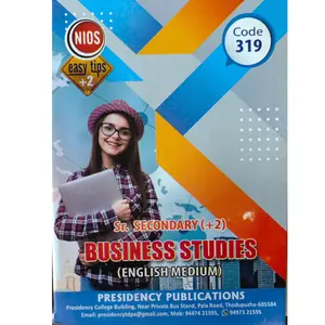 NIOS Class Plus Two Business Studies English Medium | National Institute Of Open Schooling 
