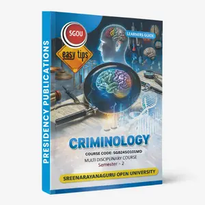 SGOU Criminology Semester 2 | Sree Narayana Guru Open University