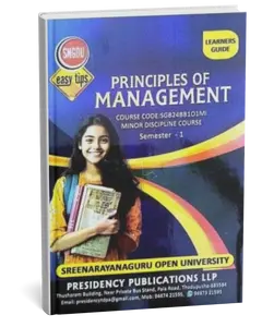 SGOU Principles Of Management Learners Guide | Sree Narayana Guru Open University