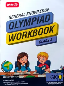 Olympiad Class 8 General Knowledge Workbook 2026-2027 | MTG