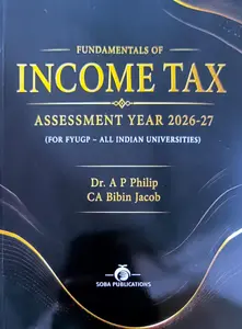 Fundamentals Of Income Tax Assesment Year 2026-2027 | MG University