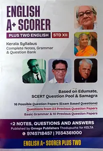 A Plus Scorer English Class Plus Two Kerala Syllabus | Omega Publication