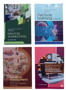 Combo MGU New Syllabus BCA Semester 5 Full set Books (Digital marketing,Data Science,Machine Learning,Disasater Management) | MG University
