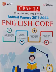 CBSE Class 12 English Core Solved Papers 2011-2024 | GK Publication