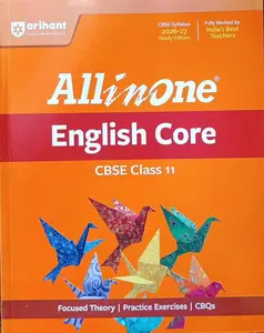 All In One English Core Class Plus One CBSE Exam 2026-27 | Arihant Publication
