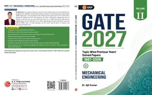 GATE Mechanical Engineering Topic Wise Previous Year's Solved Papers 1987-2006 | GK Publication