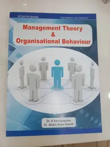 Management Theory And Organisational Behaviour M.Com Semester 1 | Calicut University  