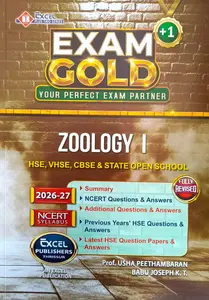 Exam Gold Class Plus One  Zoology I Class  2026-27 | Excel Publication