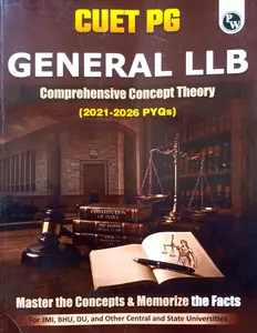 CUET PG General LLB Comprehensive Concept Thoery (2021-26 PYQs) | Physics Wallah Publication