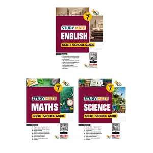 Combo Talent Study Mate Class 7 School Guides (English,Mathematics,Science) With New Kerala SCERT Syllabus | Talent Academy