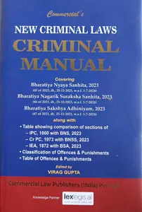 New Criminal Laws Criminal Manual | Commercial Law Publishers