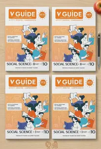 V Guide Class 10 Social Science Part 1 &2 (4 Book Set) New Syllabus | V Publishers