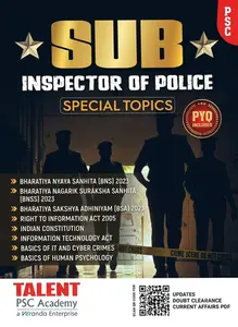 Kerala Psc Sub Inspector Special Topics 2027 Previous Questions included | Talent Publication
