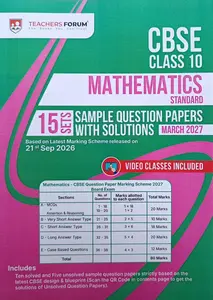 Teachers Forum CBSE Class 10  Sample Question Papers With Solutions 2027