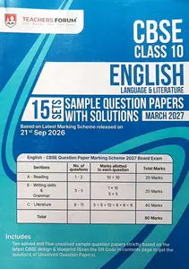 Teachers Forum CBSE Class 10 English Sample Question Papers With Solutions 2027