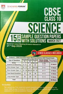 Teachers Forum CBSE Class 10 Science Sample Question Papers With Solutions 2027