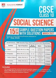 Teachers Forum CBSE Class 10 Social Science Sample Question Papers With Solutions 2027 