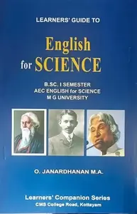 English For Science Guide Semester -1 |  MG University | O Janardhanan MA