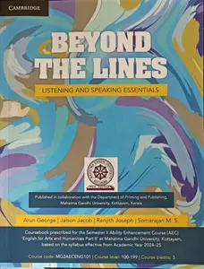 Beyond The Lines Listening And Speaking Essentials | BA Semester 2 AEC | MG University