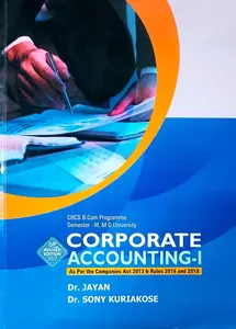 Corporate Accounting -1 B.Com Semester 3 (C.B.C.S) | MG University