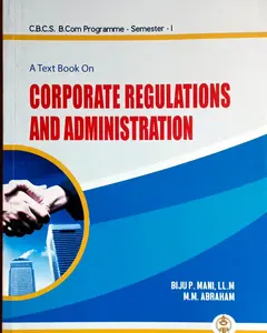 Corporate Regulations And Administration CBCS B.Com Semester 1 | MG University