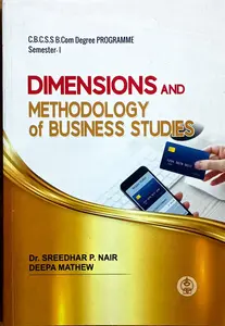 Dimensions And Methodology Of Business Studies B.Com Semester 1 | MG University