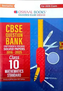 Class 10 - Oswaal Mathematics (Standard) Question Bank For CBSE Students - For 2025-2026 Exam