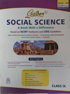Golden Class 9 Social Science Guide For CBSE Students | Latest Edition 2025-2026