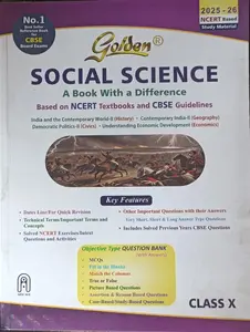 Golden Class 10 Social Science Guide For CBSE Students | Latest Edition 2025-2026
