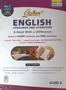 Golden Class 10 English Guide For CBSE Students | Latest Edition 2025-2026