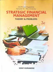 Strategic Financial Management M.COM Semester 3 | MG University