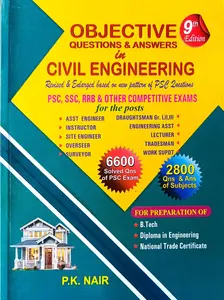 Civil Engineering For PSC Exams (Usefull For PSC/SSC/RRB) | Objective Questions & Answers 9/ Edition