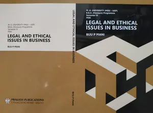 Legal And Ethical Issues In Business BBA | Semester 3 MG University 