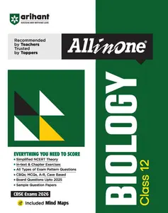 CBSE All In One Biology Class 12 Exam 2026 | Arihant Publication