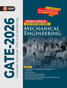 GATE 2026 : Mechanical Engineering - Study Guide | 3750+ MCQs, NTQs, MSQ Question Bank | Includes GATE Solved Papers 2023-25