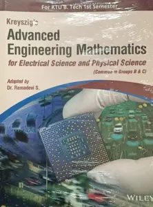 Kreyszig's Advanced Engineering Mathematics For Electrical Science & Physical Science B.Tech Semester 1 | Wiley