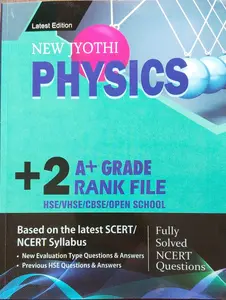 New Jyothi Plus Two Physics Rank File Latest Edition | HSE/VHSE/CBSE/Open School 