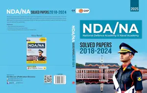 NDA /NA National Defence Academy 2025 & Naval Academy Solved Papers 2018-2024 | GK Publication