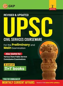 UPSC 2025 IAS Civil Service Courseware For Prelims & Mains Exams | 11 Book Set +1 Current Affaires | GK Publication