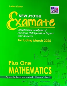 Examate Plus One Mathematics Kerala Syllabus Latest Edition | New Jyothi